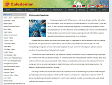 Tablet Screenshot of caledonian-cables.com
